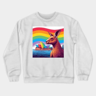 Gay Pride Kangaroo (Sydney, Australia) Crewneck Sweatshirt